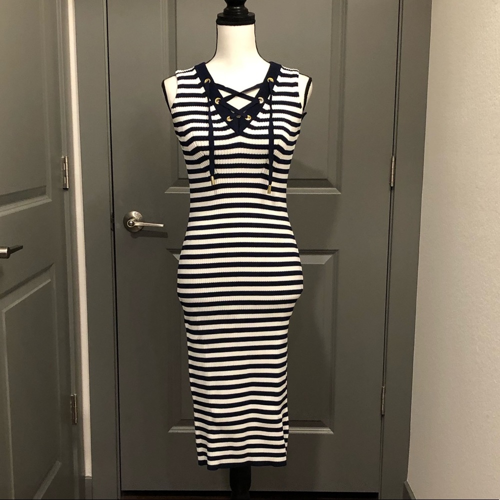 Michael by Michael Kors Striped Bodycon Dress - Picture 3 of 4